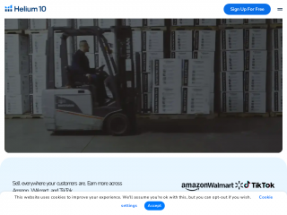 helium10.com screenshot