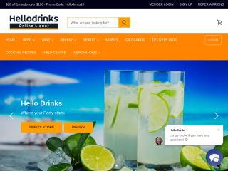 hellodrinks.com.au screenshot