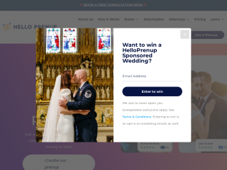 helloprenup.com screenshot