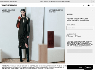 helmutlang.com screenshot