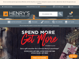 henrys.com screenshot