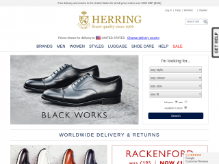 herringshoes.co.uk screenshot