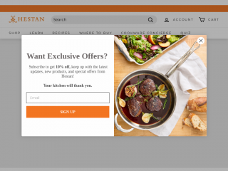 hestanculinary.com screenshot