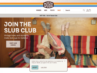 heydude.com screenshot