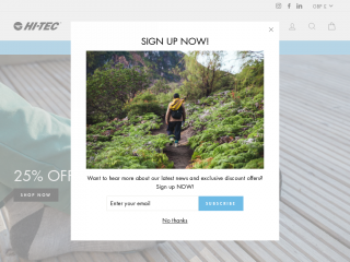 hi-tec.co.uk screenshot