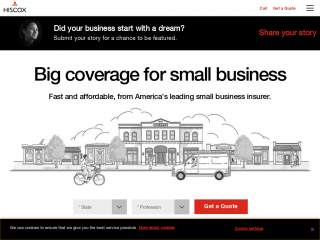 hiscox.com screenshot