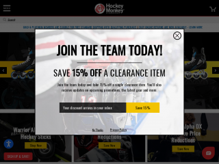 hockeymonkey.com screenshot