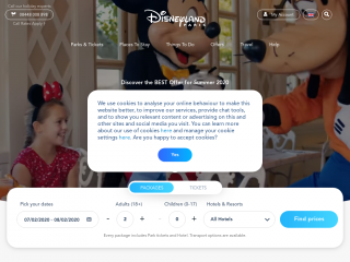 holidays.disneylandparis.co.uk screenshot