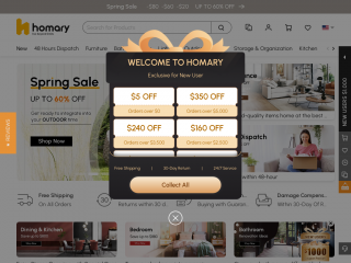 homary.com screenshot