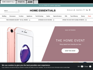 homeessentials.co.uk screenshot