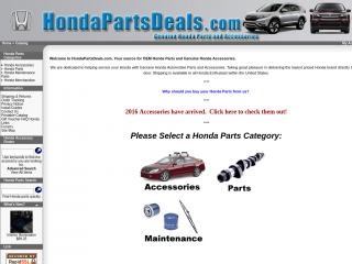 hondapartsdeals.com screenshot