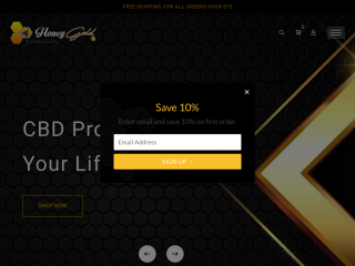 honeygoldbotanicals.com screenshot