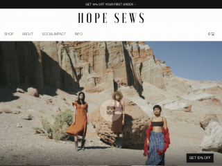 hopesews.com screenshot