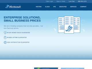 hostwinds.com screenshot