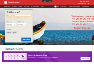 hotels.com screenshot
