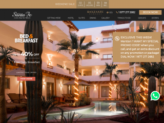 hotelsantafeloreto.com screenshot