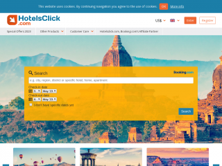 hotelsclick.com screenshot