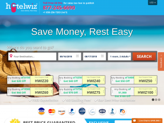 hotelwiz.com screenshot