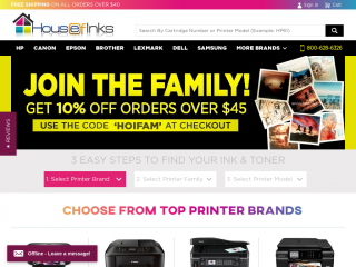 houseofinks.com screenshot