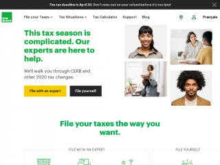 hrblock.ca screenshot