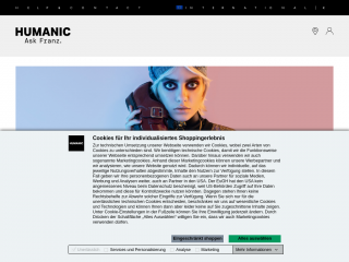 humanic.net screenshot