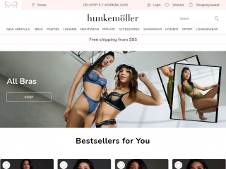 hunkemoller.com screenshot