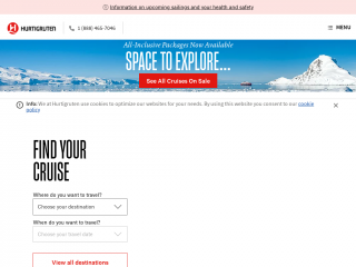 hurtigruten.com screenshot