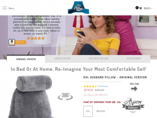 husbandpillow.com screenshot