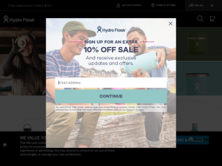 hydroflask.com screenshot
