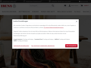 ibena-shop.de screenshot
