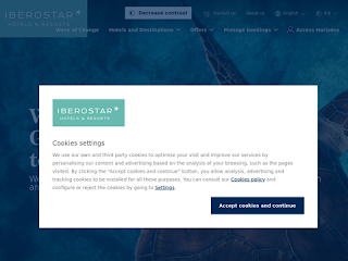 iberostar.com screenshot