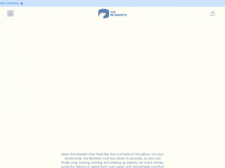 iceblankets.com screenshot