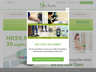 iclub-hotels.com screenshot