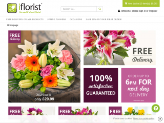 iflorist.co.uk screenshot