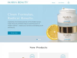 ikariabeauty.com screenshot