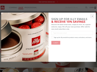 illy.com screenshot