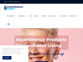 incontinenceonline.co.uk screenshot