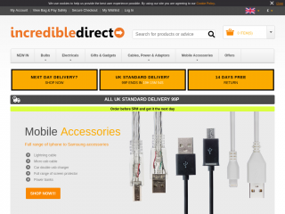 incredibledirect.com screenshot