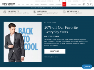 indochino.com screenshot