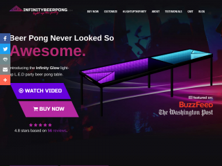 infinitybeerpong.com screenshot