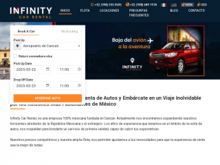 infinitycarrental.com screenshot