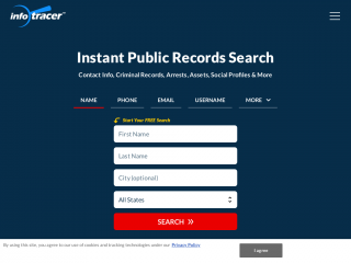 infotracer.com screenshot