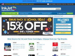 inkjetsuperstore.com screenshot