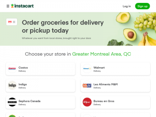 instacart.ca screenshot