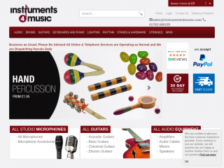 instruments4music.co.uk screenshot