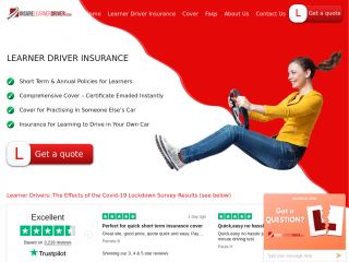 insurelearnerdriver.co.uk screenshot