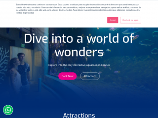 interactiveaquariumcancun.com screenshot
