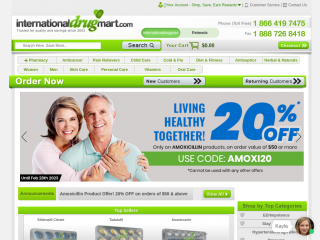 internationaldrugmart.com screenshot