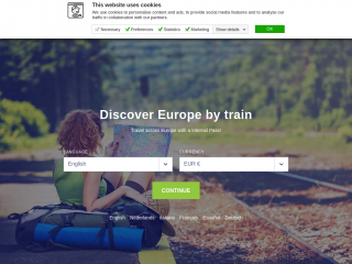 interrail.eu screenshot