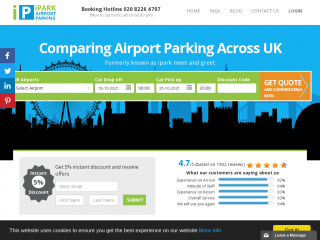 iparkairportparking.co.uk screenshot